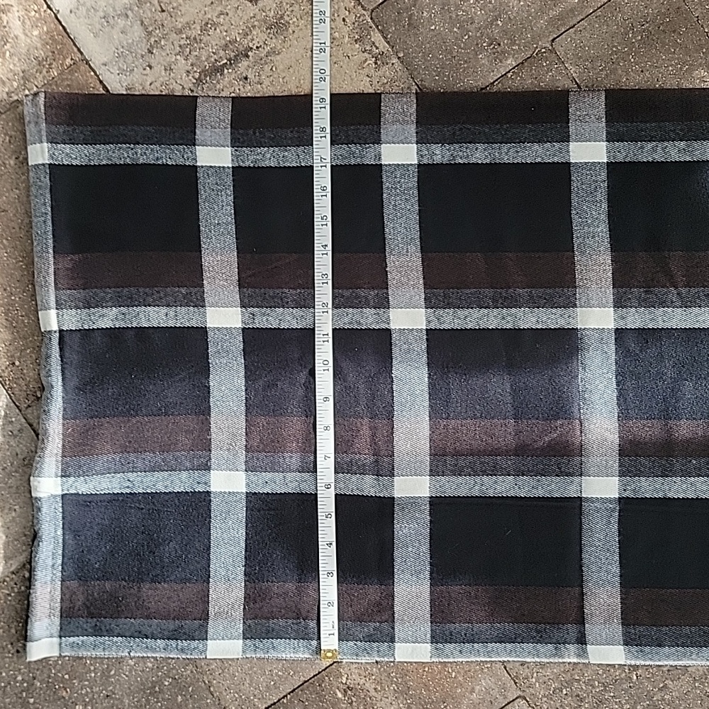 Black, White & Brown 100% Cashmere Made In Scotland Scarf 70 in Long - Picture 4 of 5